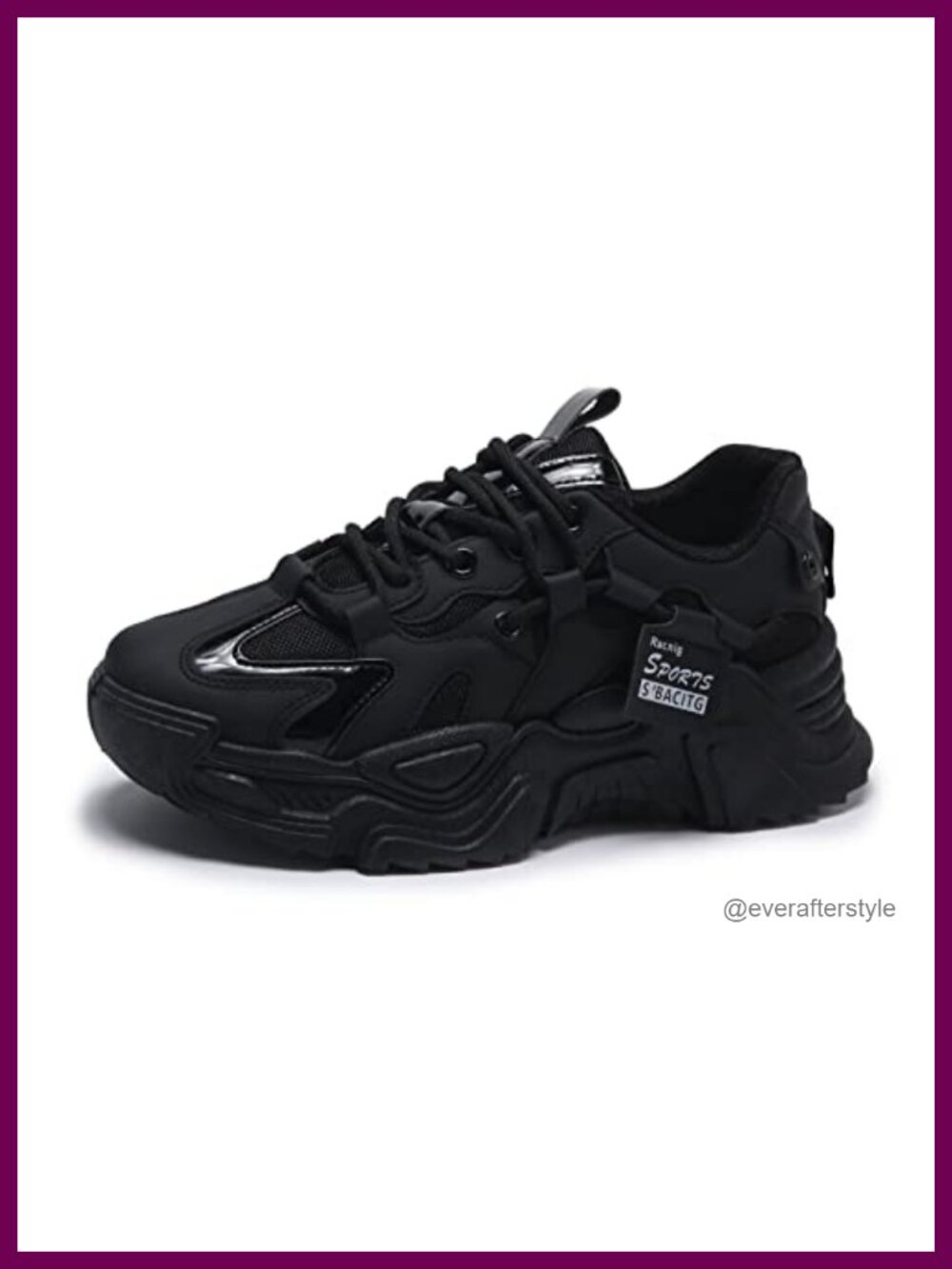 Women's Platform Sneakers Breathable Mesh PU Casual Lace-Up Walking Shoes